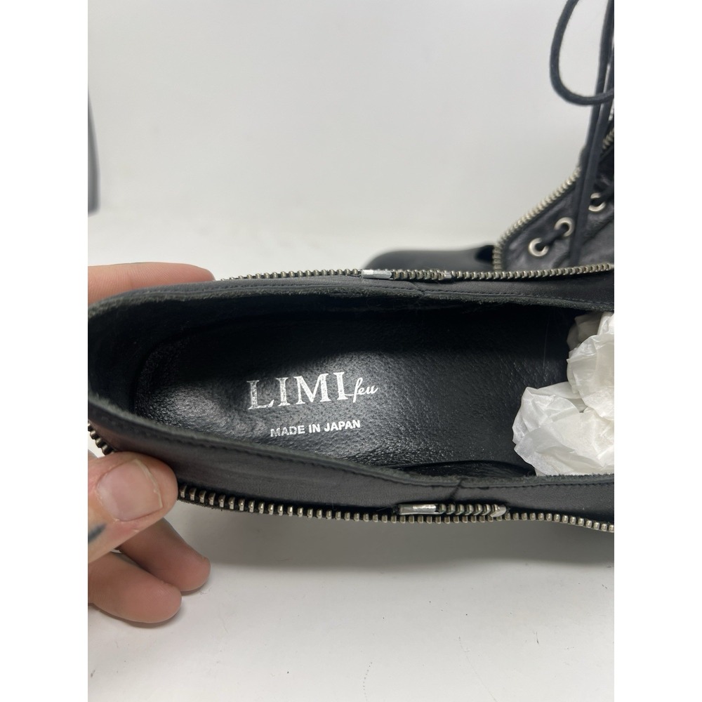 LIMI feu Yohji Yamamoto Black Convertible Boots Size M Measure 9.5‎ Inches - Picture 8 of 12